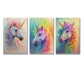 ユニコーン　絵画　壁掛け Amazon.co.jp: Plus Nao(プラスナオ) ウォールステッカー