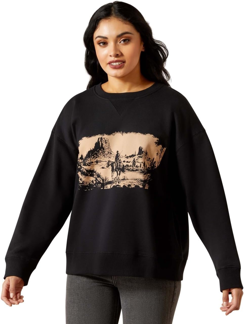 ARIAT Womens Outlaw Oversized Sweatshirt