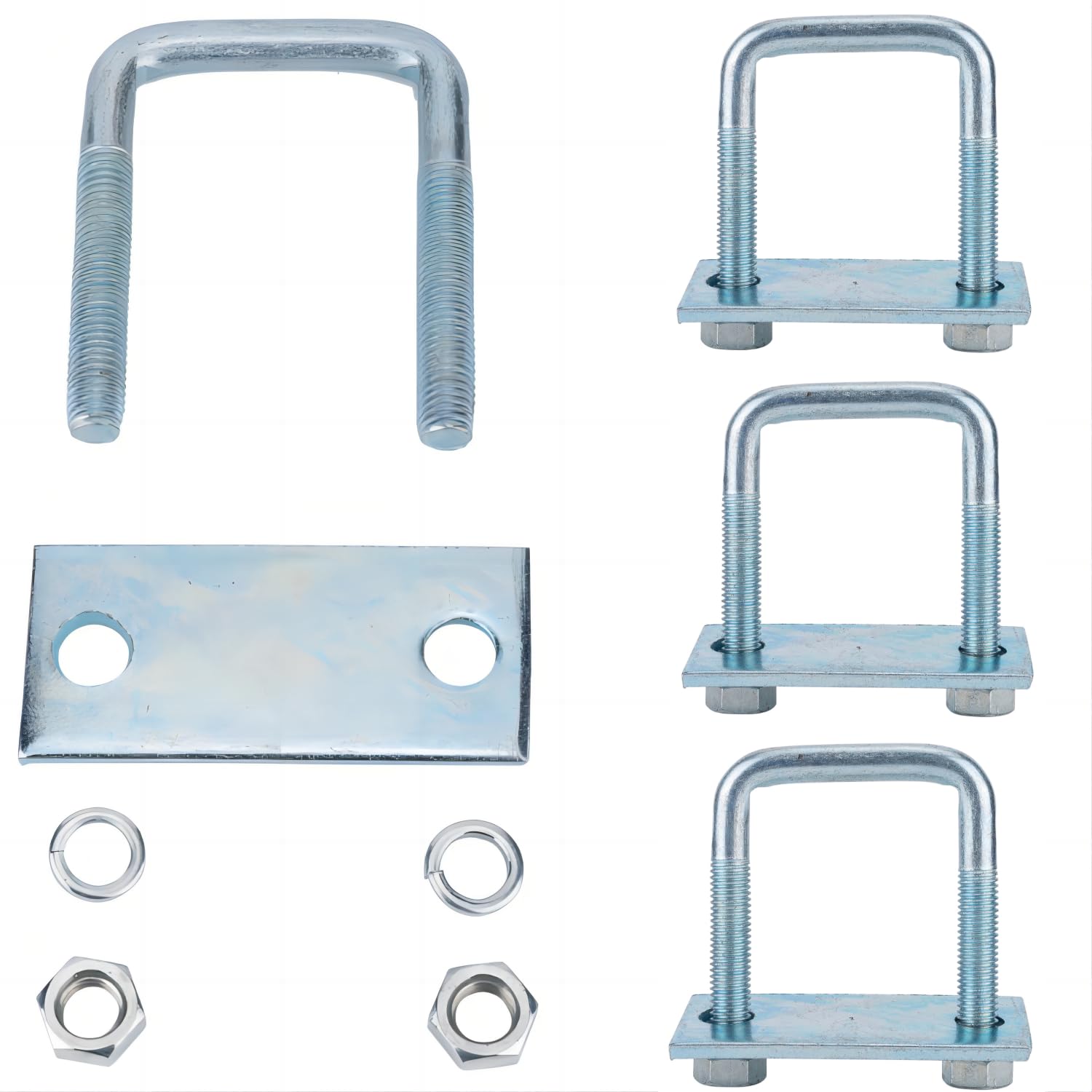 Leaf Spring Clamp Kit, Fits Up To 1-3/4 Inch Wide Leaf Springs, Locks Springs Together for Stabilizing, Better Axle Torque Control, 4 Pack
