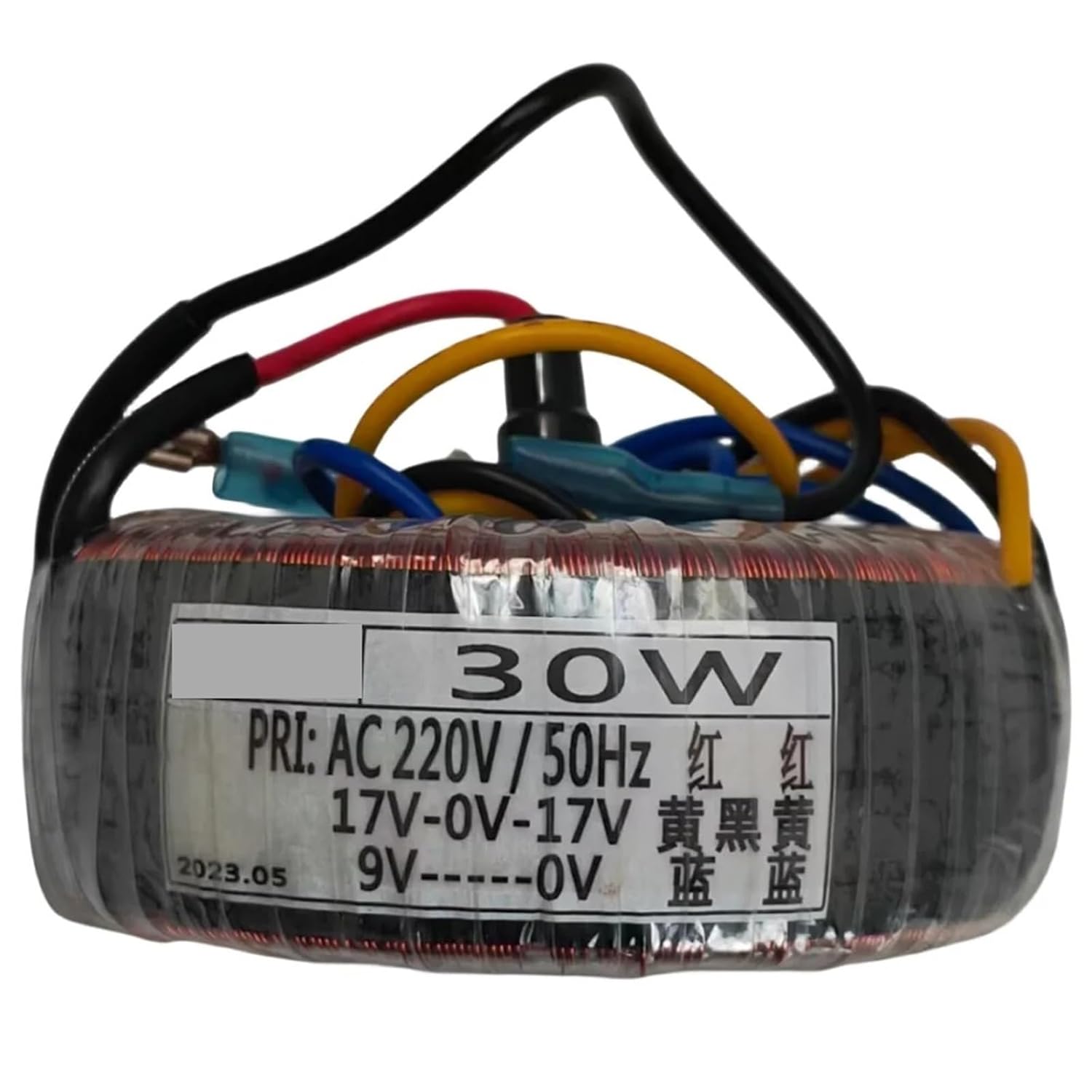 30W 30VA Toroidal Transformer 220V 50Hz Input 17V-0-17V 9V Output Amplifier Audio 1Pcs