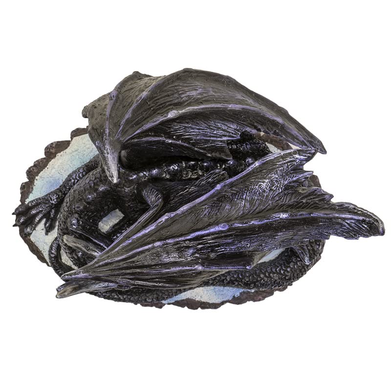 Dragon noir en résine de 15 cm par Pacific Giftware - 3