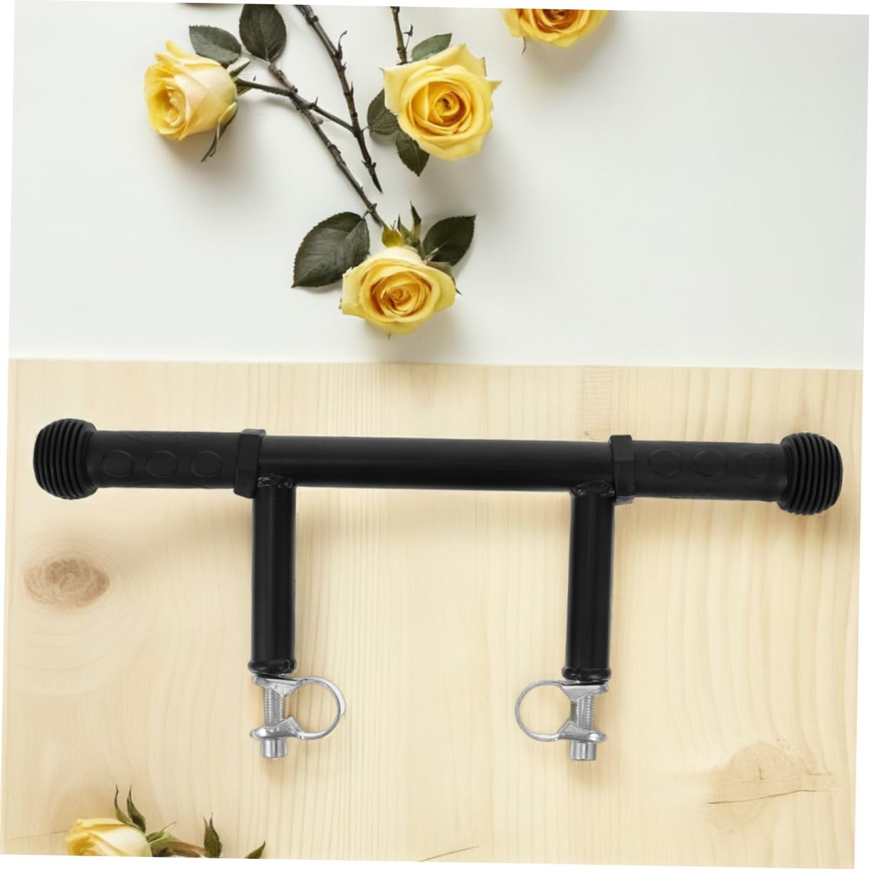 Estensore Maniglia Passeggino in Acciaio Inox Nero | Compatibile Carrozzina e Stroller, Uso Quotidiano e Uscite in Famiglia, Design Moderno