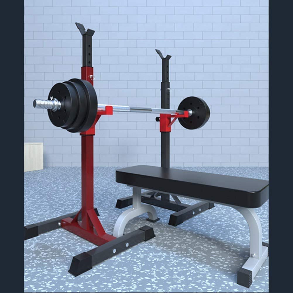 Stojak do przysiadów do podnoszenia ciężarów stojak na sztangę, stojak do wyciskania ciężarów do wewnątrz siłowni treningu fitness maksymalne obciążenie 260 kg wewnętrzny sprzęt fitness