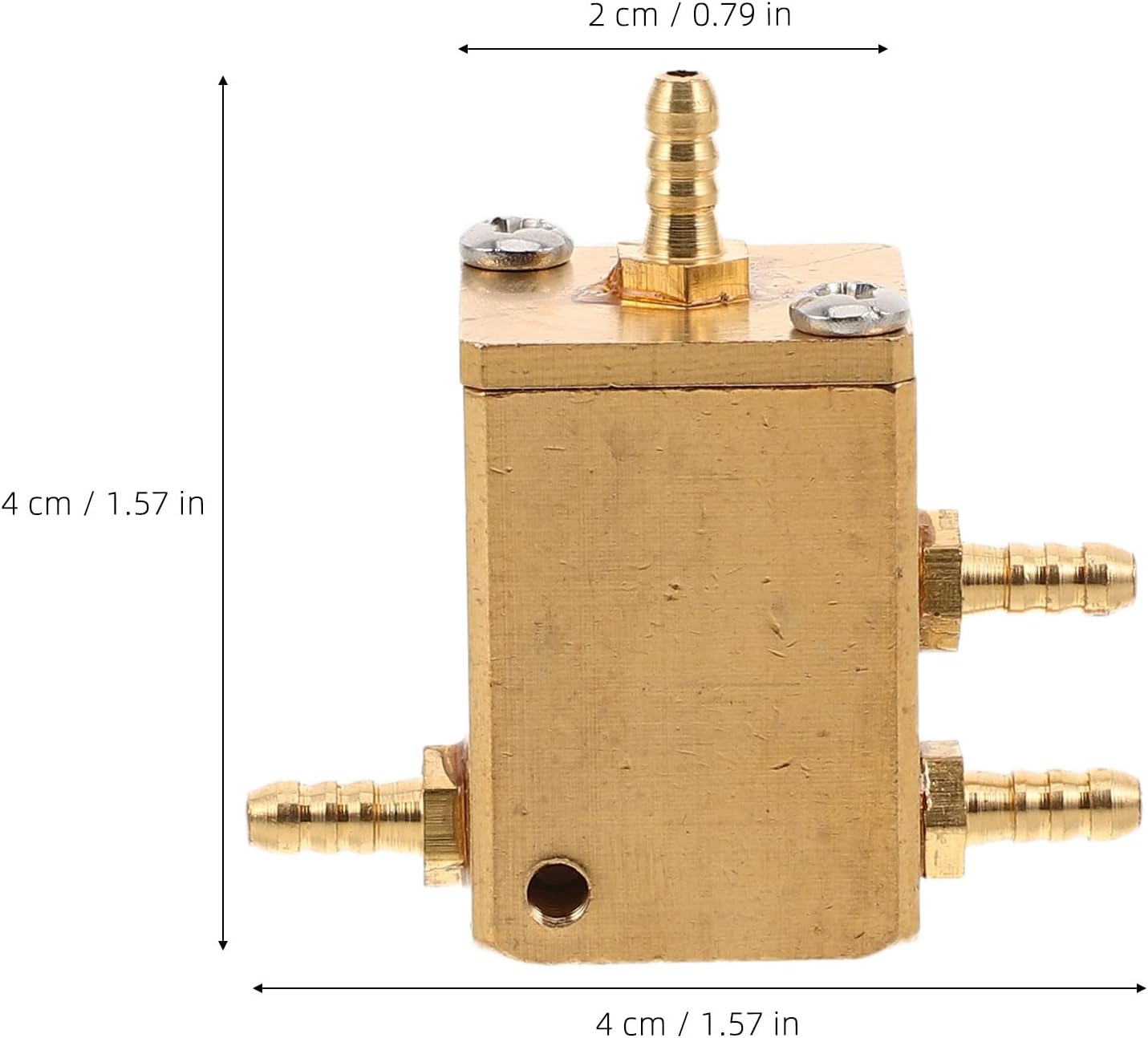 INOOMP Dental Chair Water Pressure Valve, 4 Port Brass Control Regulator