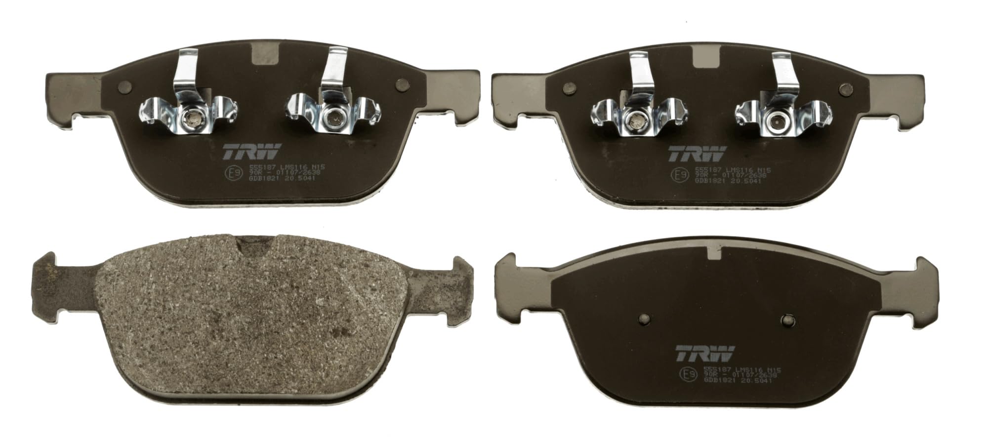 TRW GDB1821 Pastillas de Freno Juego de 4 para Volvo XC60 SUV (156) 2008-2017 Eje Delantero y Otros Vehículos