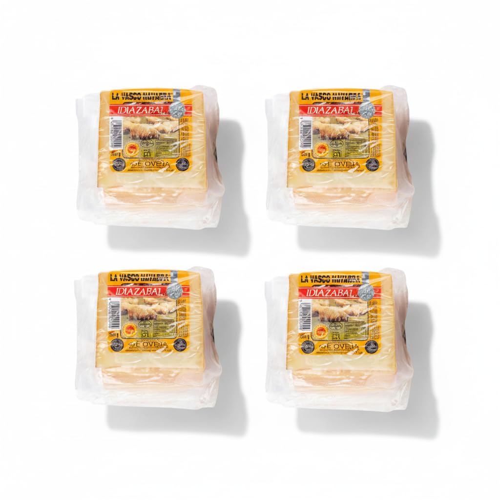 Queso de Oveja Idiazabal Madurado - Cuña 250g - D.O.P. de Leche Cruda de Oveja - Ganador World Cheese Awards Super Gold - La Vasco Navarra - NEXU