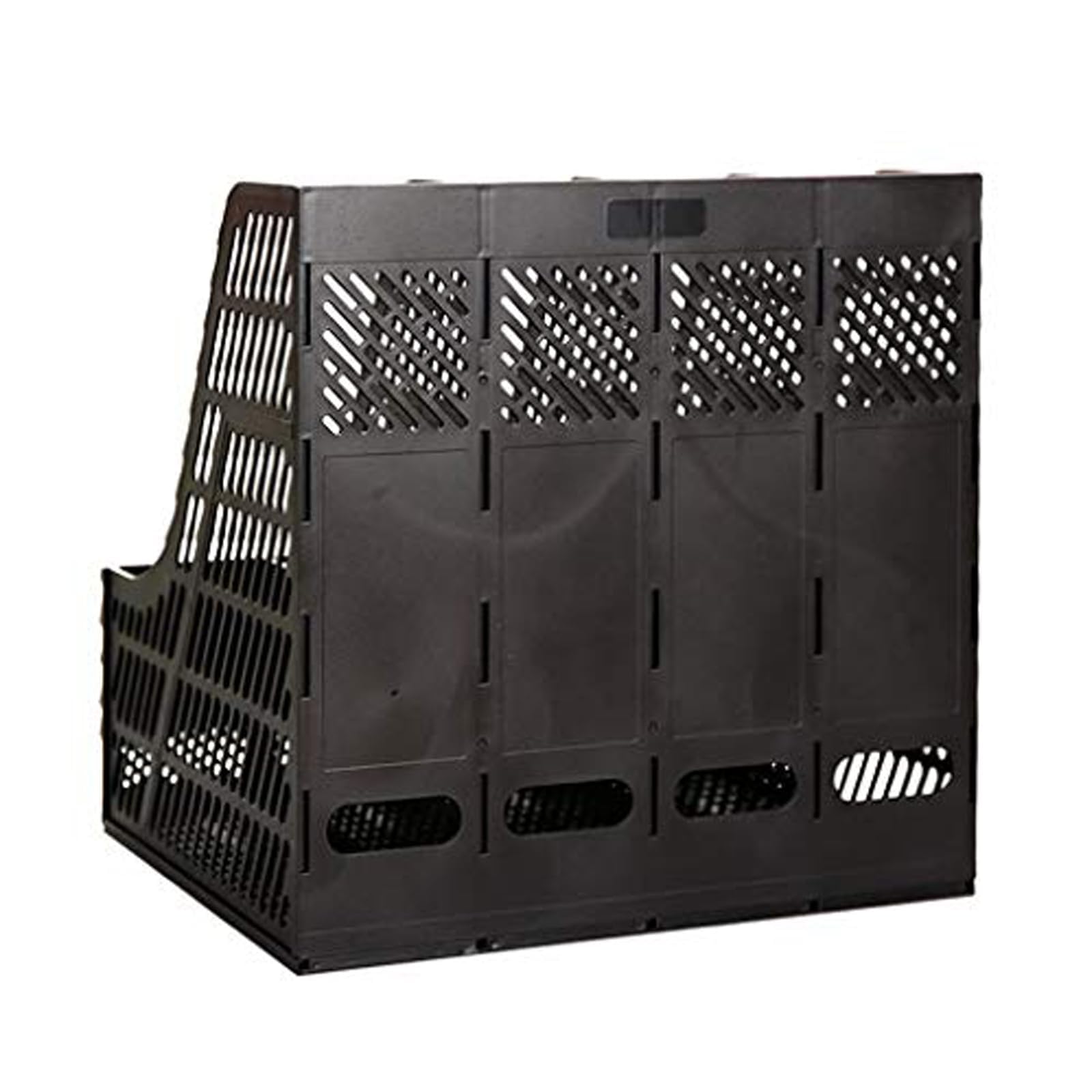 Elezeal Magazine File Holder, Sturdy HIPS Plastic 4 Vertical Book Organiser with Hollow Design - Image 4