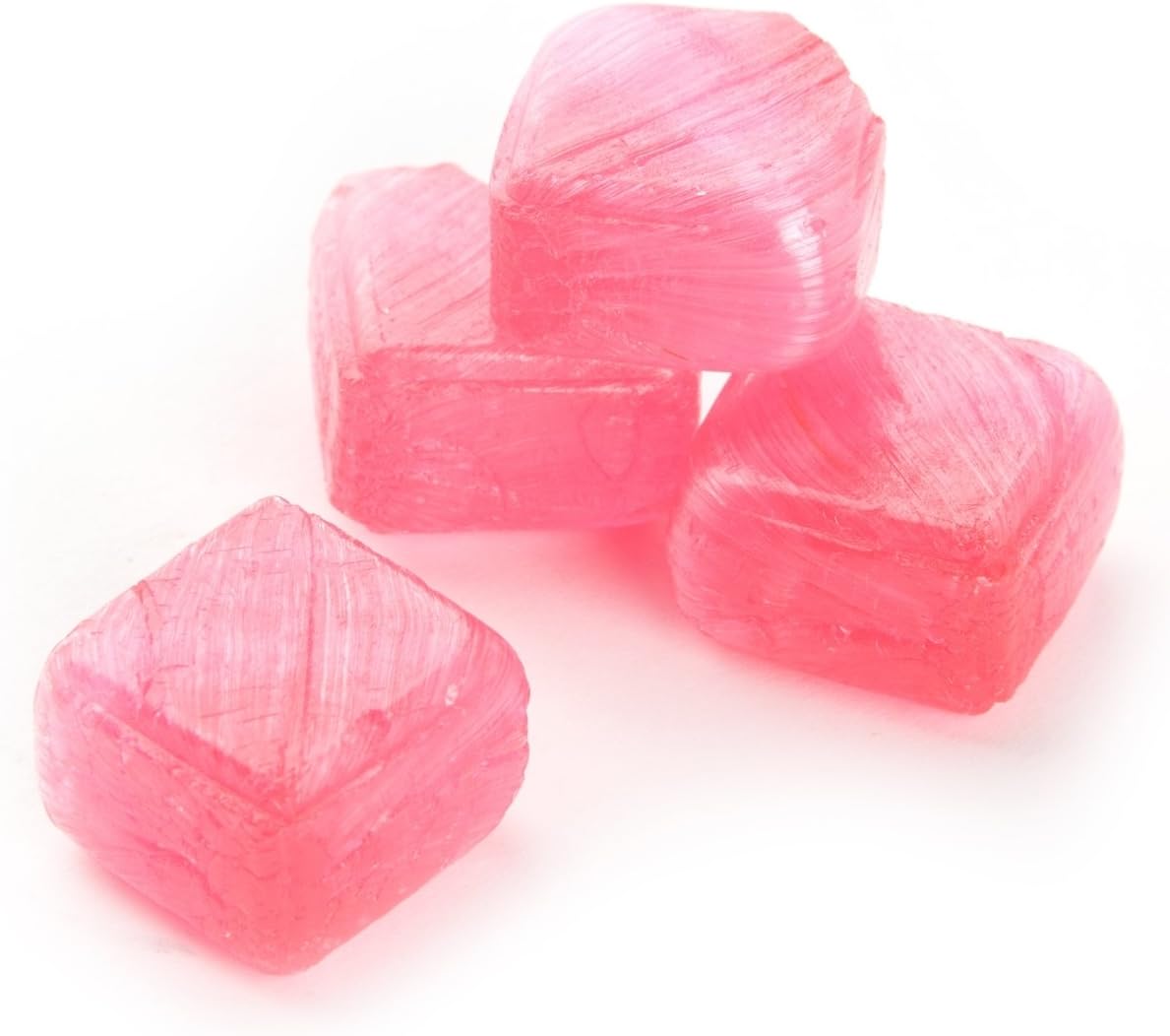 Candy Cubes Hard Candy 2 Lbs Approximately 135 Pieces (Pink Strawberry)