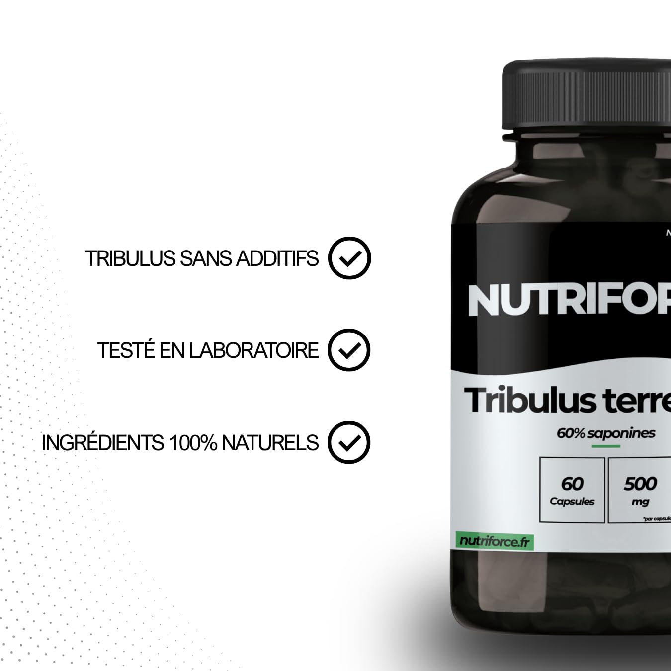 Tribulus Terrestris - 60 Gélules - Booster Testostérone Naturel - Performance & Libido Homme