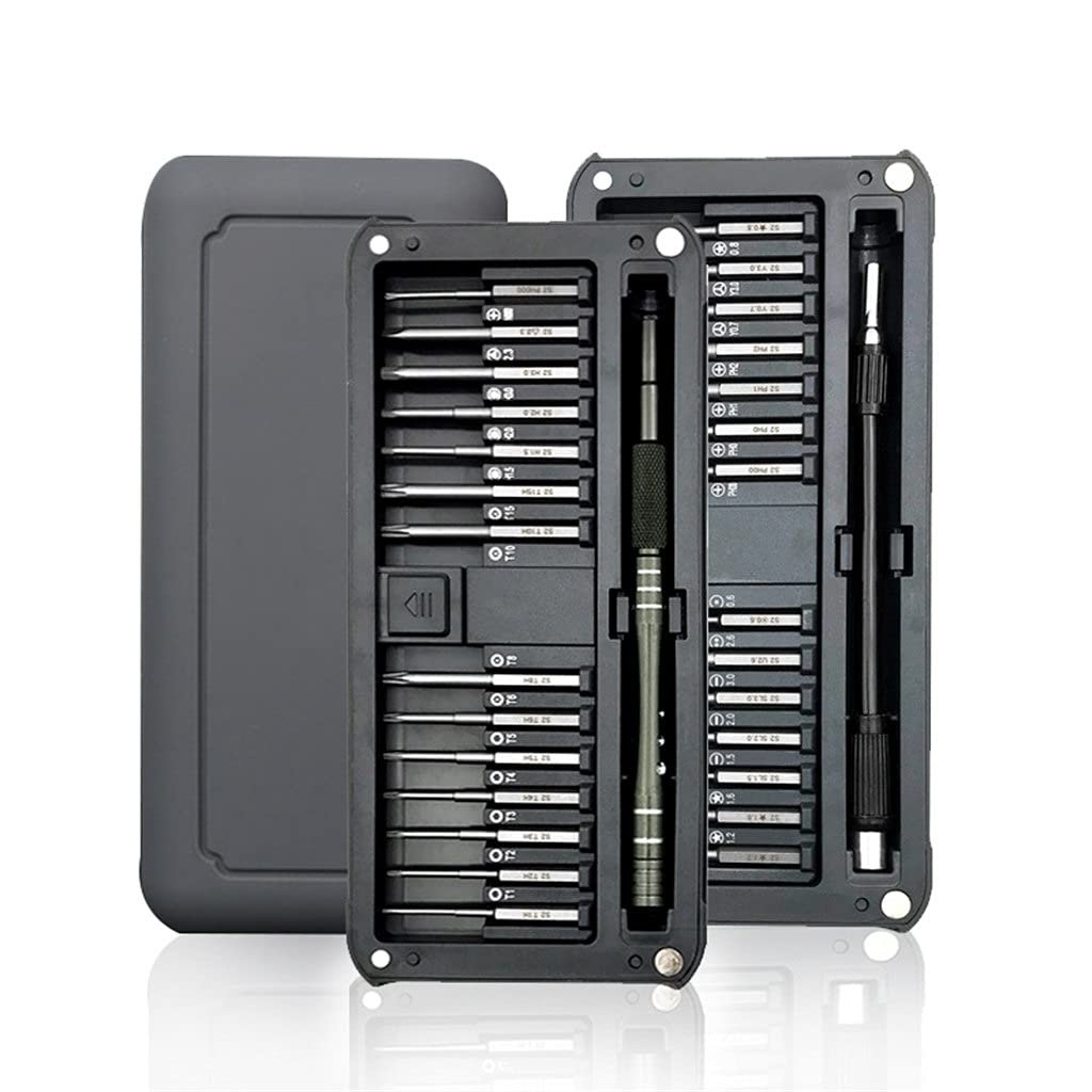 Juego de Destornilladores de precisión 30 en 1 Juego de Puntas de Destornillador de Acero magnético S2 para computadora portátil Kit de Herramientas de reparación de electrónica doméstica