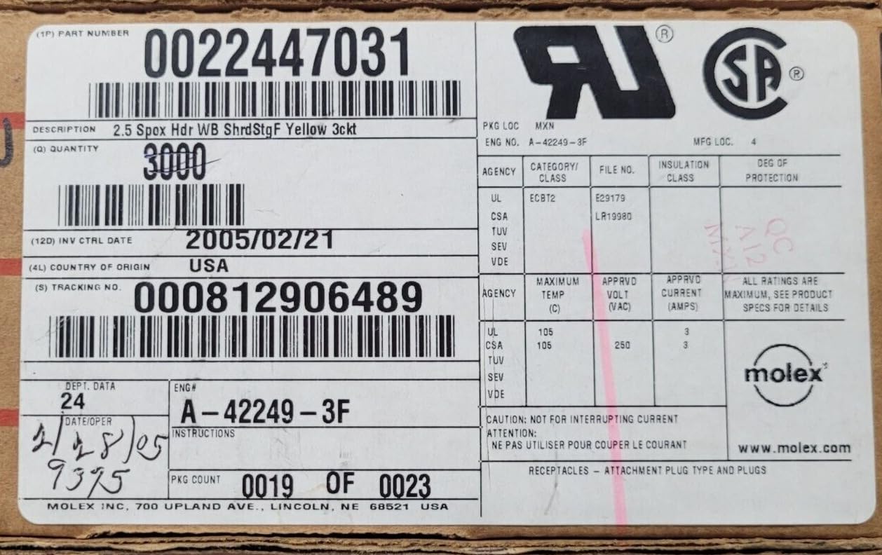 (1 PC) 002244-7031 Compatible with MOLEX