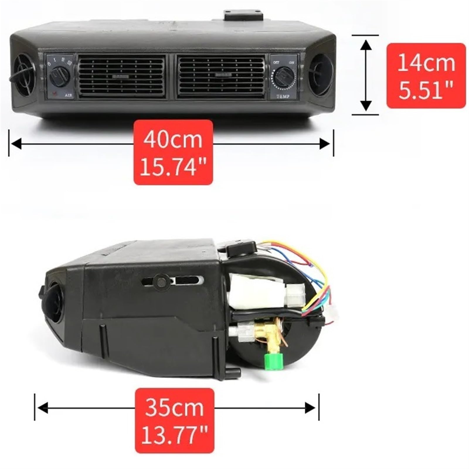Amazon | 後付けユニバーサルエアコン冷凍蒸発器アセンブリ 12v 24v