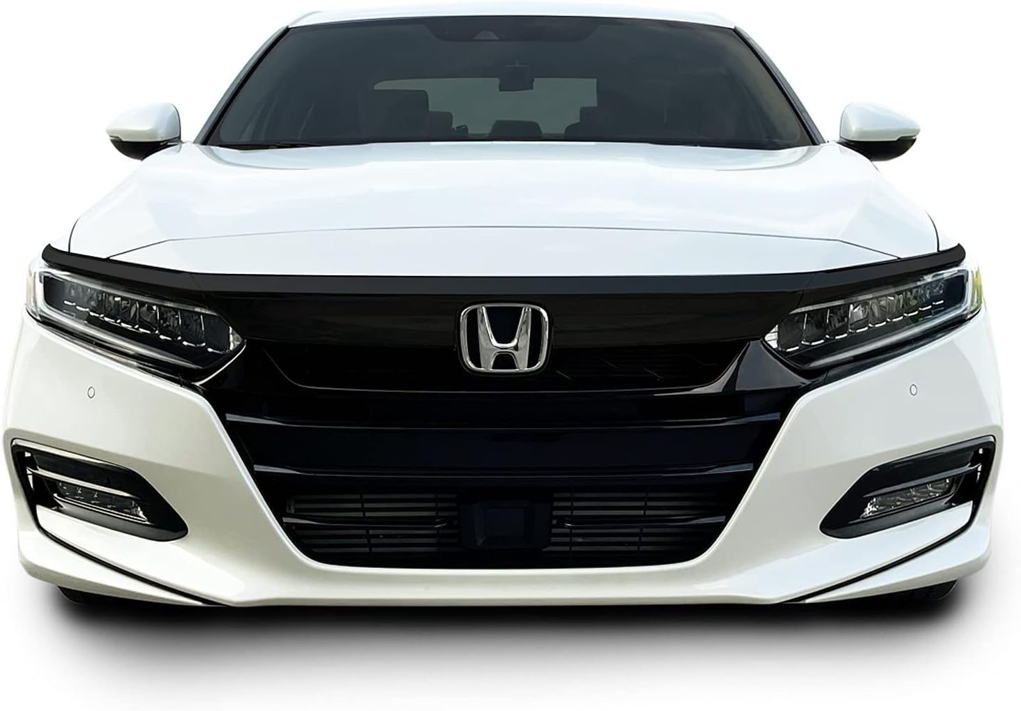 SlickMod Chrome Delete Blackout Vinyl Overlay for 2018-2020 Honda Accord Sedan Front Grill Trim (18-20 Front Grill, Gloss Black)