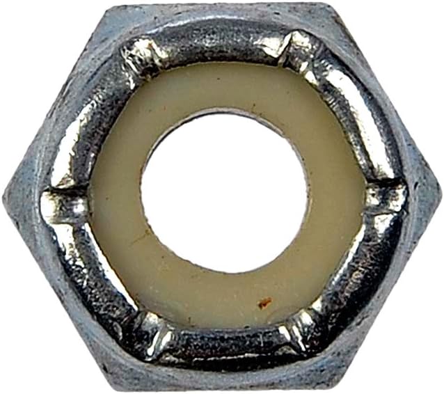 Dorman 251-009: Hex Lock Nuts With Nylon Ring-Grade 2- Thread Size 10-32 In.