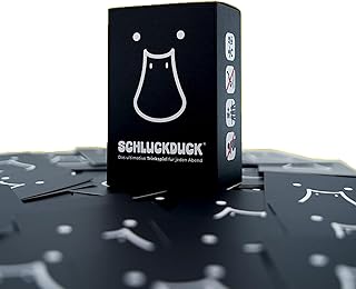 Trinkspiel SchluckDuck – 110 wasserfeste Karten für maximale Abende | Innovatives Partyspiel & Kartenspiel für WG, Festival & Geburtstag | Nachhaltig produziert, ab 16+ | Chaos & Spaß garantiert