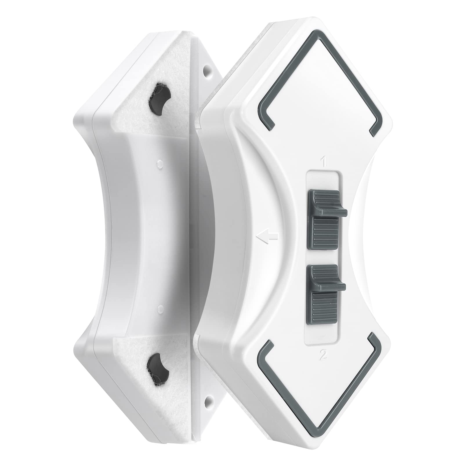 Limpiador De Ventanas Magnético, Limpiacristales Magnético Limpiador De Ventanas Magnético De Doble Cara Ajustable Herramienta De Limpieza con Cuerda De Seguridad En Forma De Diamante 3-30 Mm