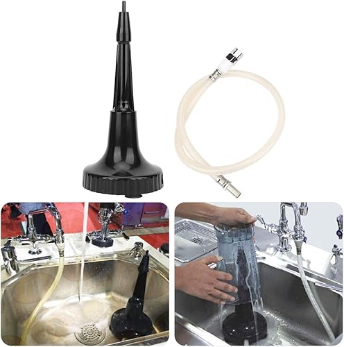 Miniatura 5 de Enjuagador portátil de vidrio licuadora de vino tinto Juicer Contenedor Lavadora para Bar Café Restaurante Cocina