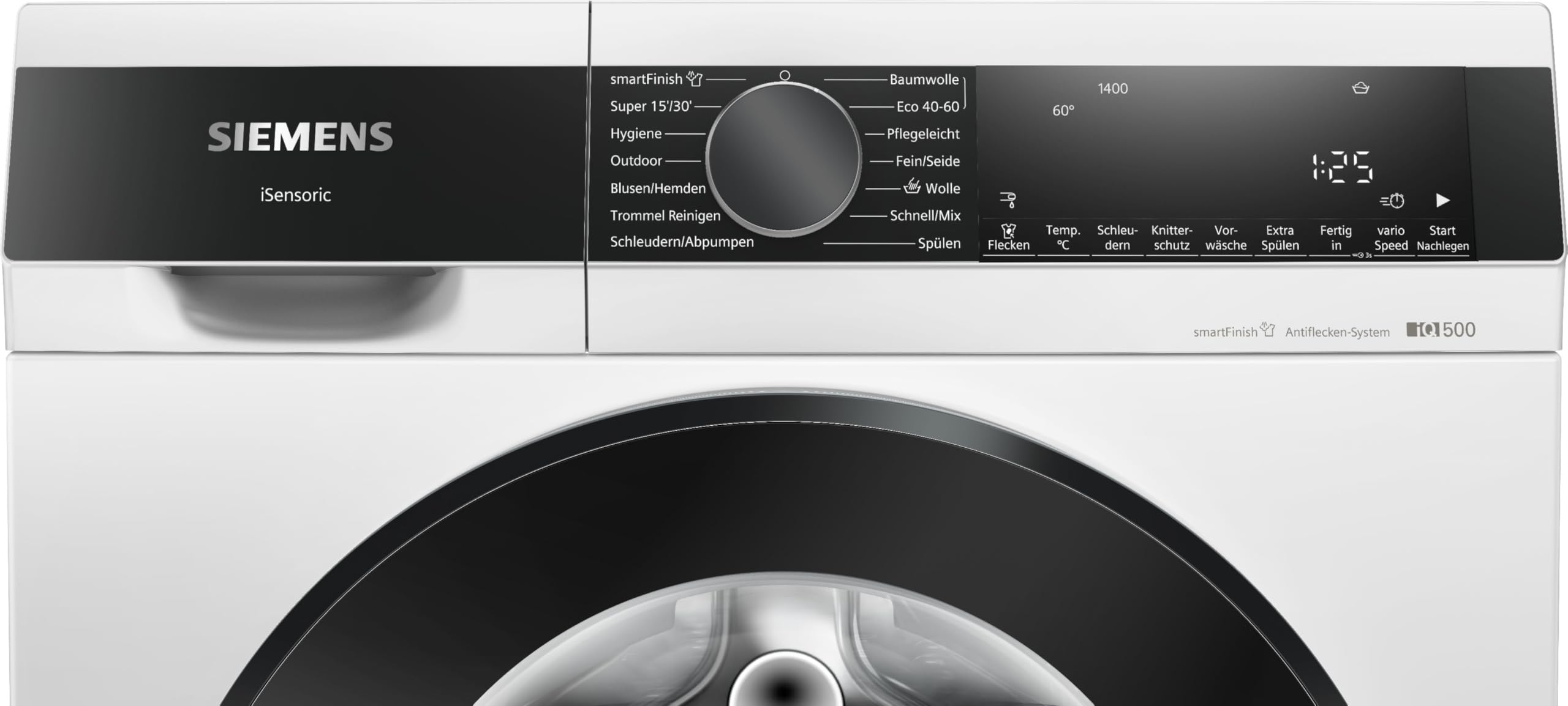 Siemens WG44G2Z22 iQ500 Waschmaschine 9 kg, 1400 U/min, WaterPerfect Plus | Zeit sparen mit speedPack L, langlebiger iQdrive Motor, waterPerfect Plus für beste Wassernutzung