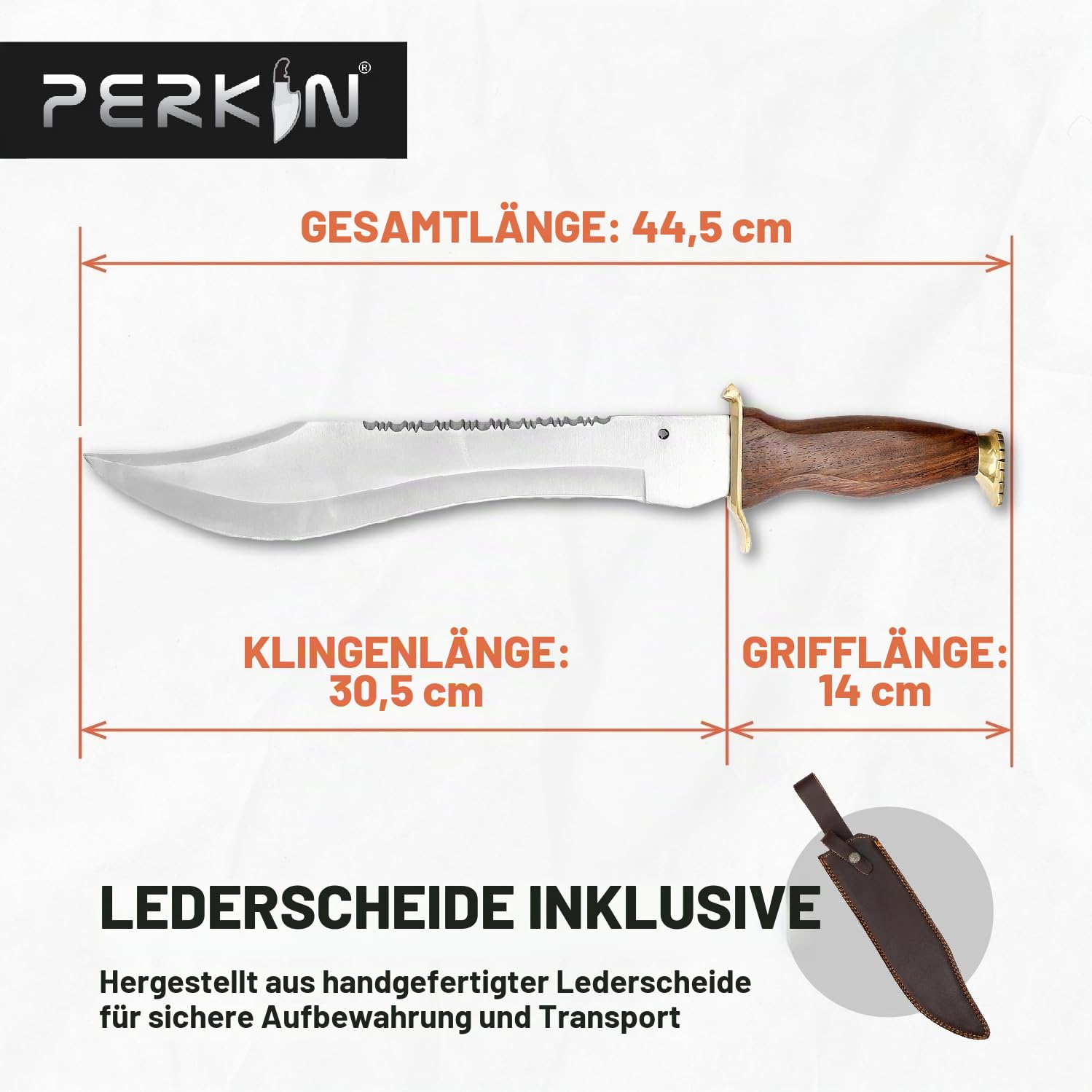 Perkin Jagdmesser mit scheide Bowiemesser mit großem Jagdmesser
