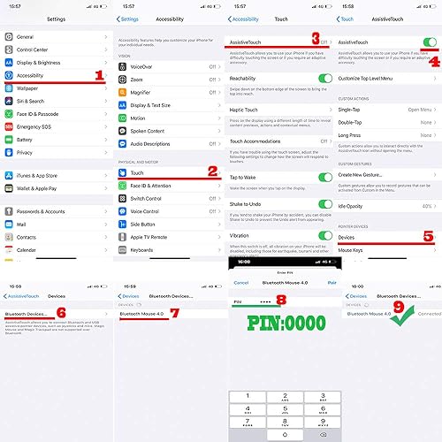 Miniatura 4 de Mouse Bluetooth para MacBook Pro, MacBook Air, portátil, iMaciPad, mouse inalámbrico para MacBook Pro, MacBook AiriMacportátilnotebookPC