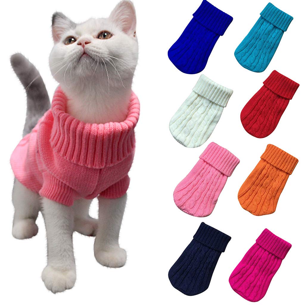 Winter Dog Sweater Small Dog Jumpers Warm Puppy Jumper Winter Knitted Dog Pullover Christmas Holiday Pet Outfits Puppy Jumpers For Small Dogs Pet Supplies for Puppy Small Medium Dogs