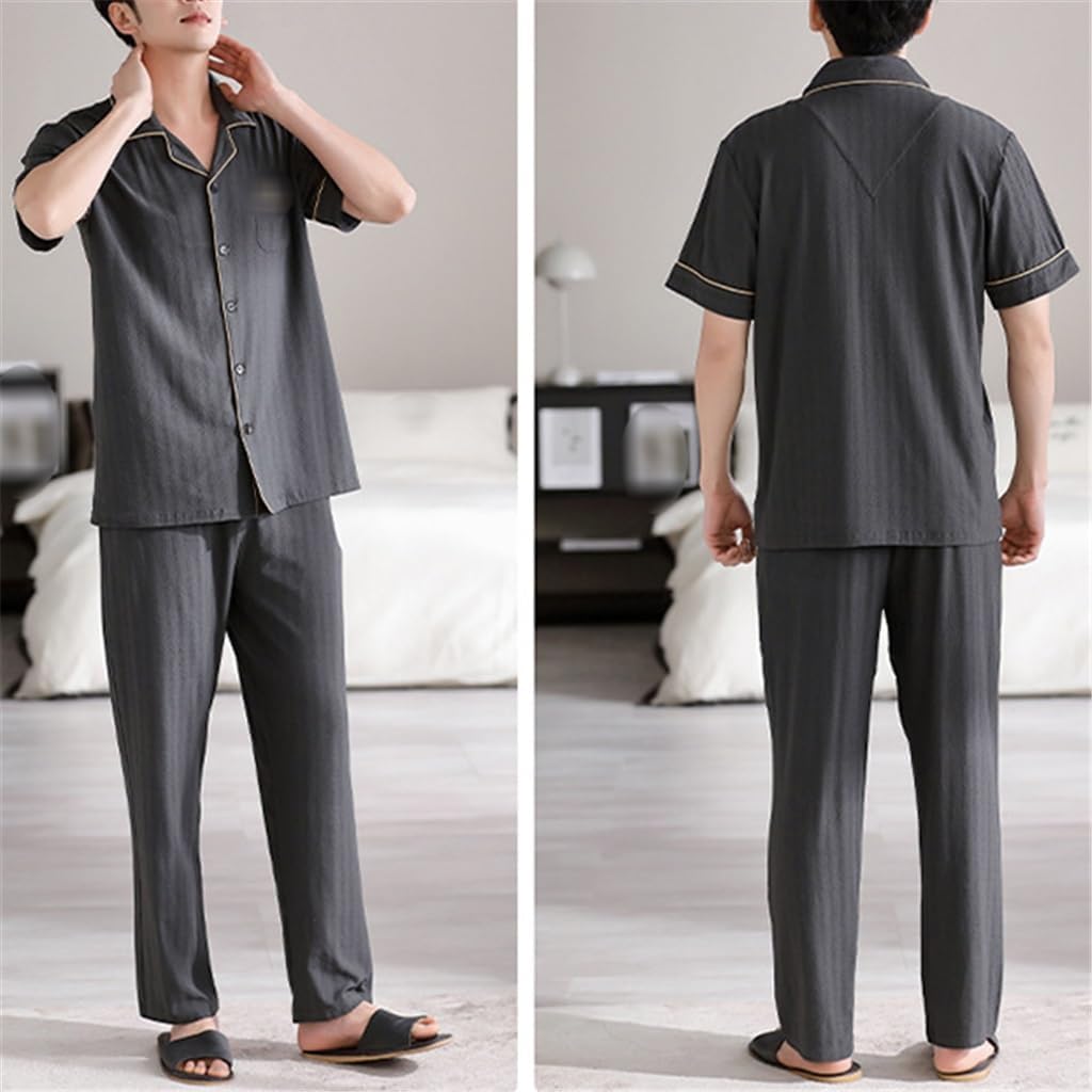 Men's Pajamas in A Thin Modal Short-sleeved Trousers Loungewear Suit