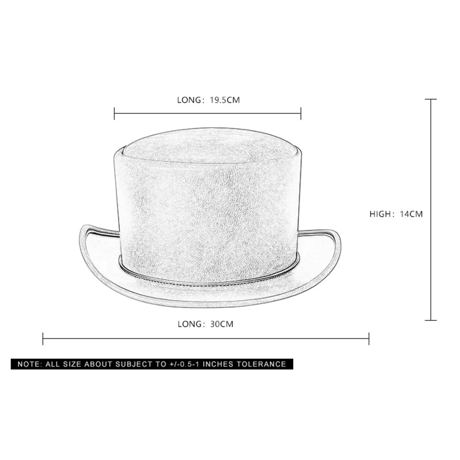 Sombrero de Copa Sombrero De Copa Hombres Mujeres Cuero De PU Adultos Sombrero De Copa For Fiesta Disfraces Viajes Discoteca(Brown)