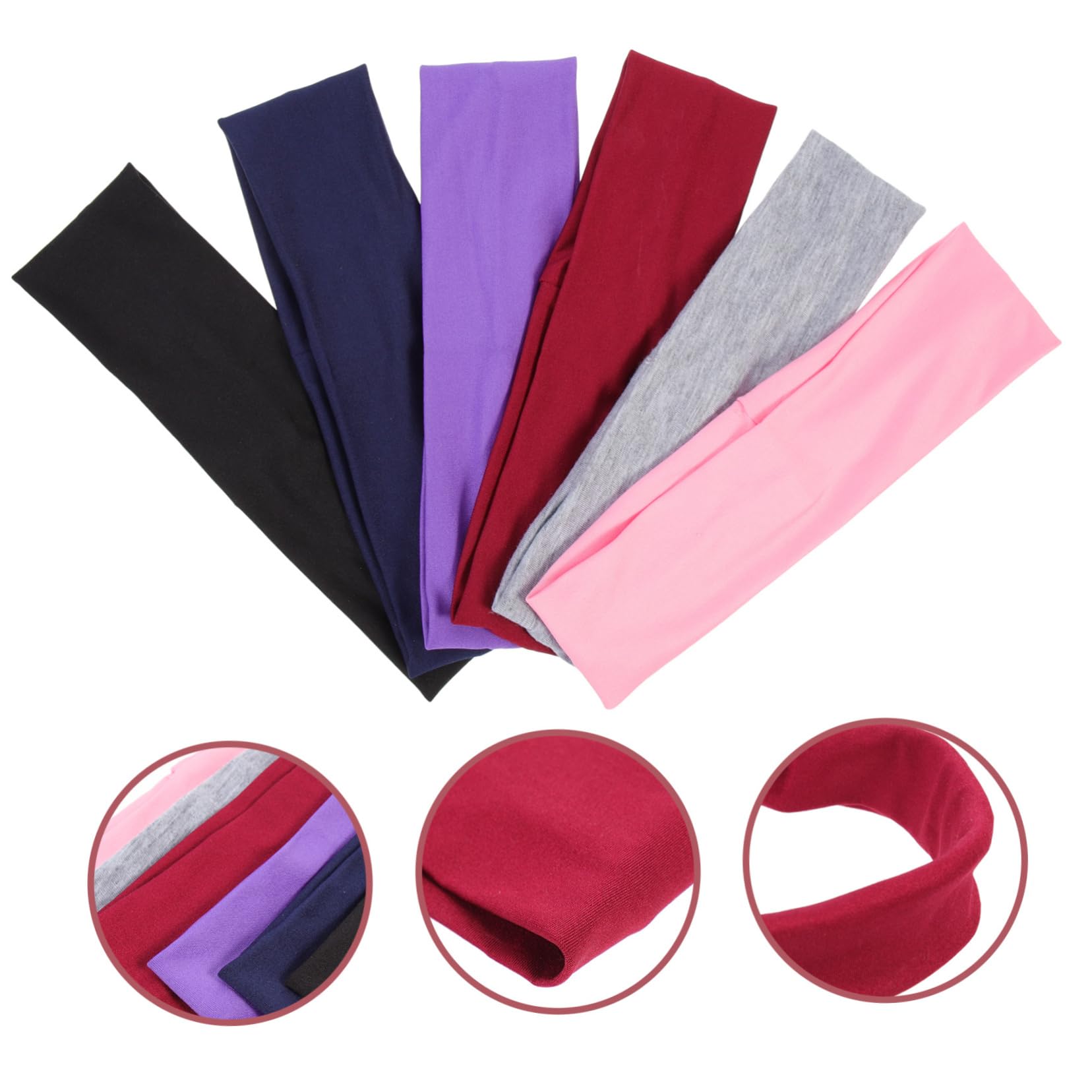 SUPVOX Bandeau De Sport Bandeau Sport Yoga Accessoires Bandeau De Yoga Bandeau Transpiration Bandeau De Tête De Basket-Ball Bandeau De Tête Unisexe Polyester