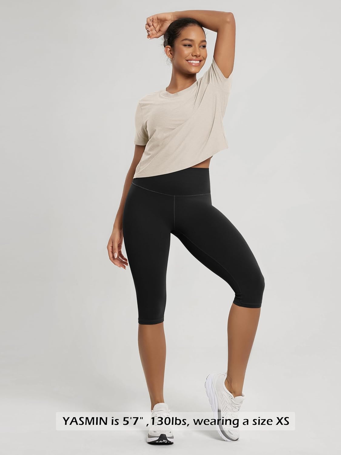 ODODOS Buttery Soft Lounge Yoga Capris for Women, 14" / 19" / 21" High Waist Capri Leggings - Image 5