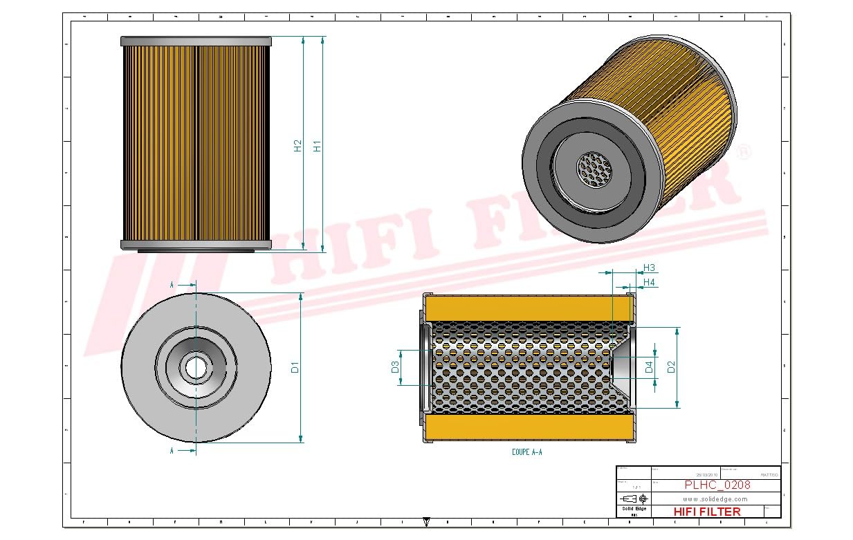 Filtro hidráulico para transmisión – SH 119