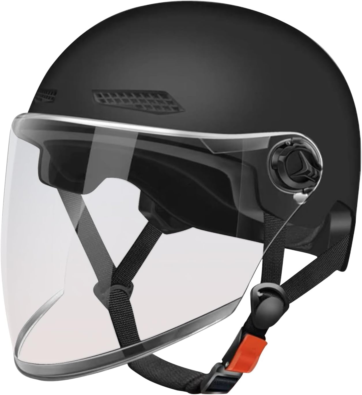 Motorcycle Half Helmet,Motorcycle Helmets - Sun Protection Open Face Retro Hat for ATV Scooter Motor Youth Women Adult Electric Bike Motocross Racing Outdoor Riding