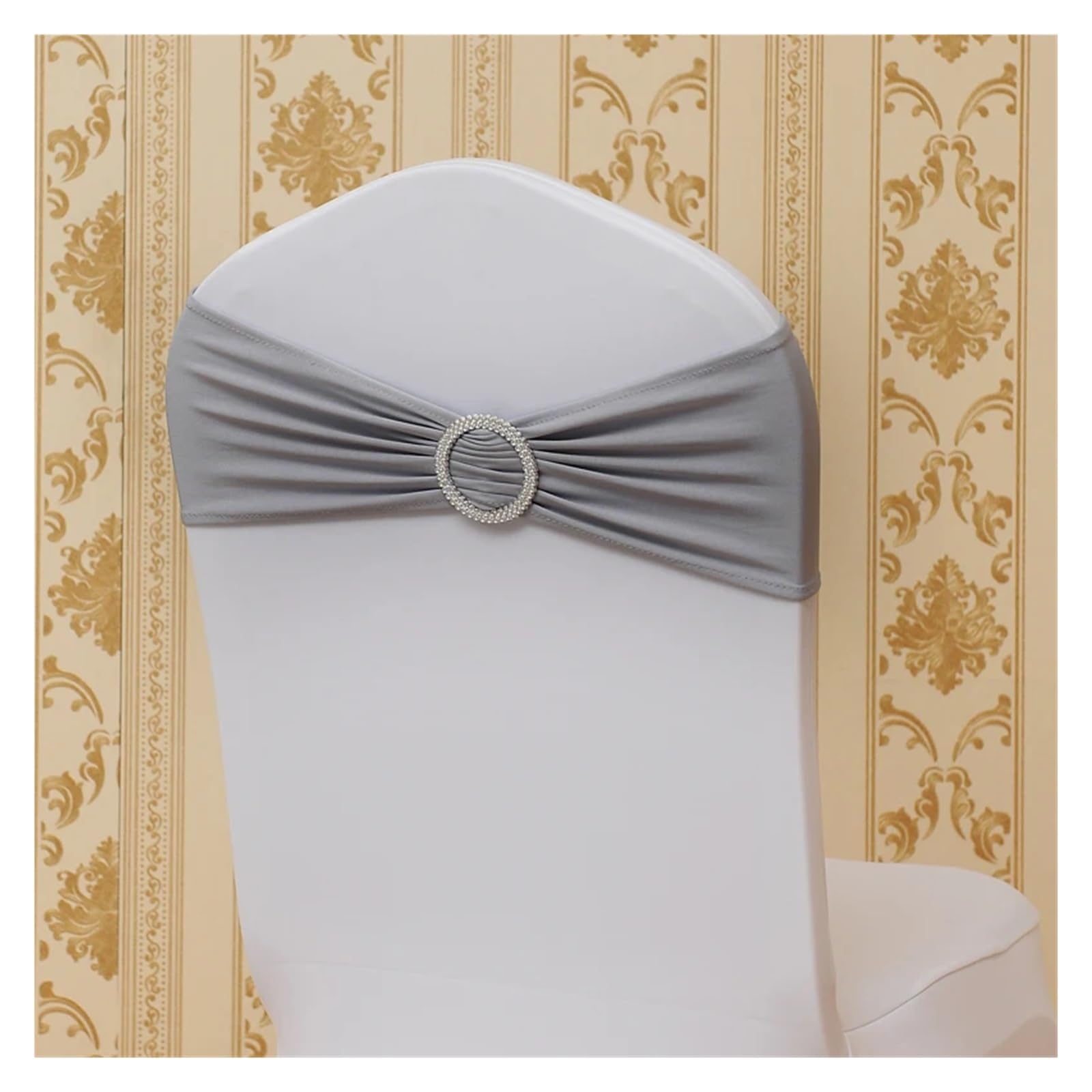 YGSGJSP Chair Sashes 10Pcs Chair Decoration, Back Bow, Strap, Gauze Ribbon for Wedding(Color 6)