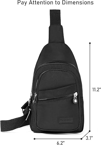 Miniatura 2 de Bolsa de Hombro Tipo Riñonera para Mujer, Mochila de Cinturón, Pequeñas Mochilas Cruzadas para Mujer, Mochila de Cinturón de Moda, Negro, Pequeño,