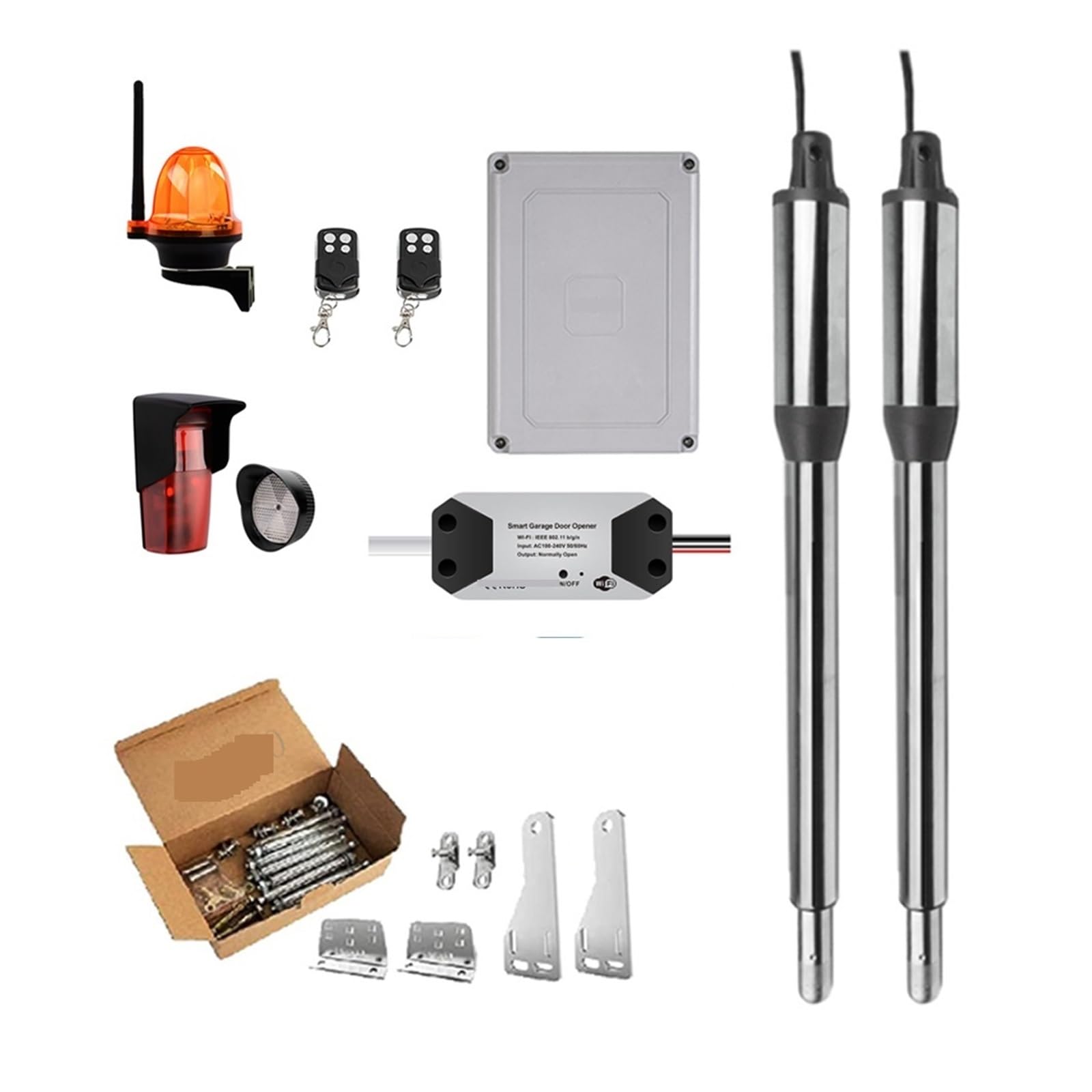 Zlubetckrmxg Tuya Kit B Automatic Door Opener Home Farm Cotta Swing Door For 16Ft Length Or 600Lb Door Opener Closer Linear Actuator(Tuya Kit B)