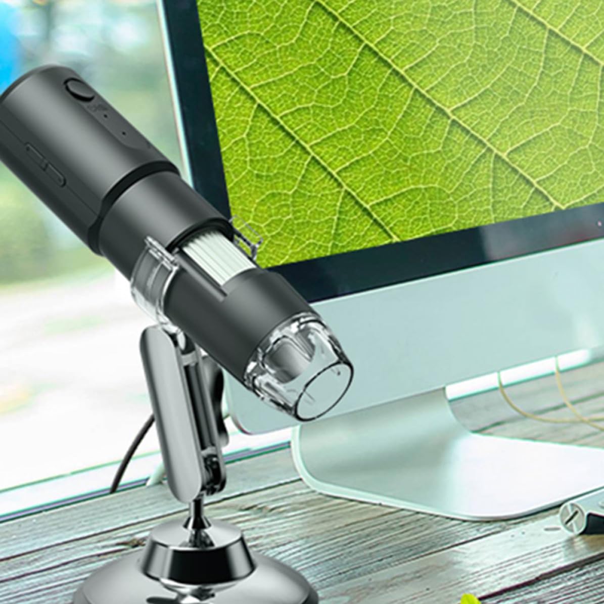 Microscopio Electrónico USB Digital Inalámbrico Luces LED