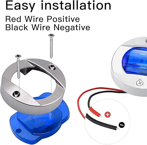 Miniatura 4 de ALFU Bule DC12V 6 LED Lateral Luces de Navegación Luces de Navegación Impermeable Marina Barco Yate Redondo Popa Anclaje Luces Lámpara de Cortesía