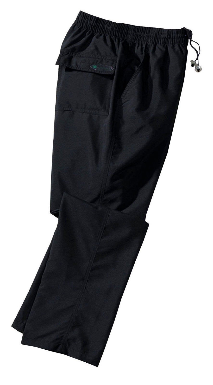 Schwarze Microfaser-Fitness-Hose von Ahorn, Schwarz, 6XL