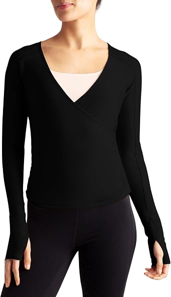 Danskin Barre Wrap Long Sleeve Top