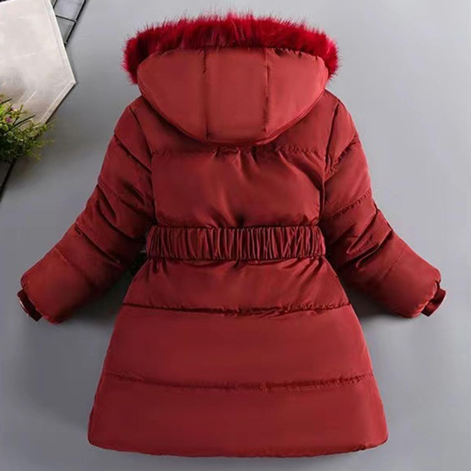 [Teevaseoan] キッズ ダウン ジャケット 子供 ロング丈 ダウンコート 女の子 裏ボア 中綿コート ジュニア 子供服 ガ