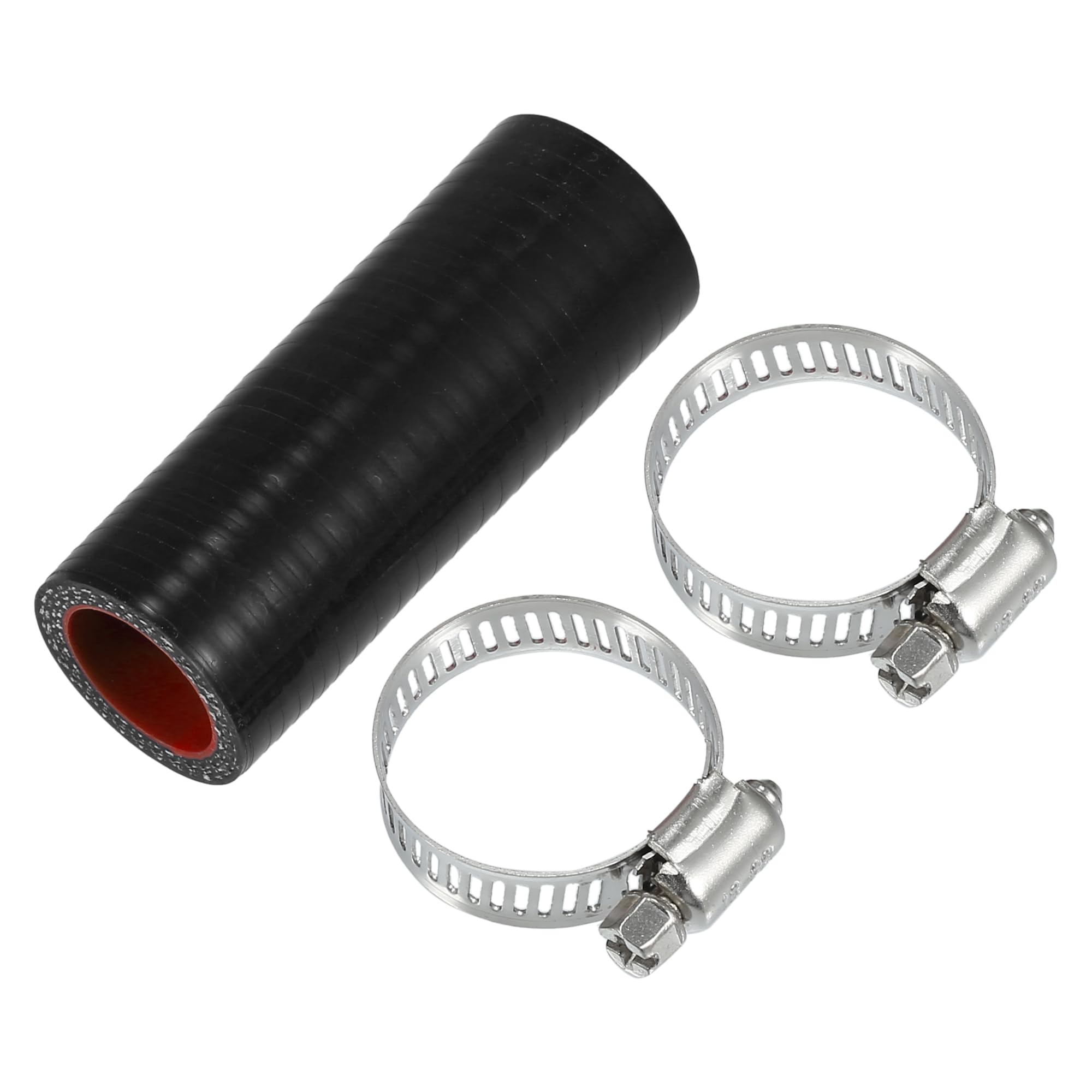Tuyau Silicone 20 Mm ID 500 Mm Avec Colliers - Tuyau Refroidissement Universel X AUTOHAUX Noir
