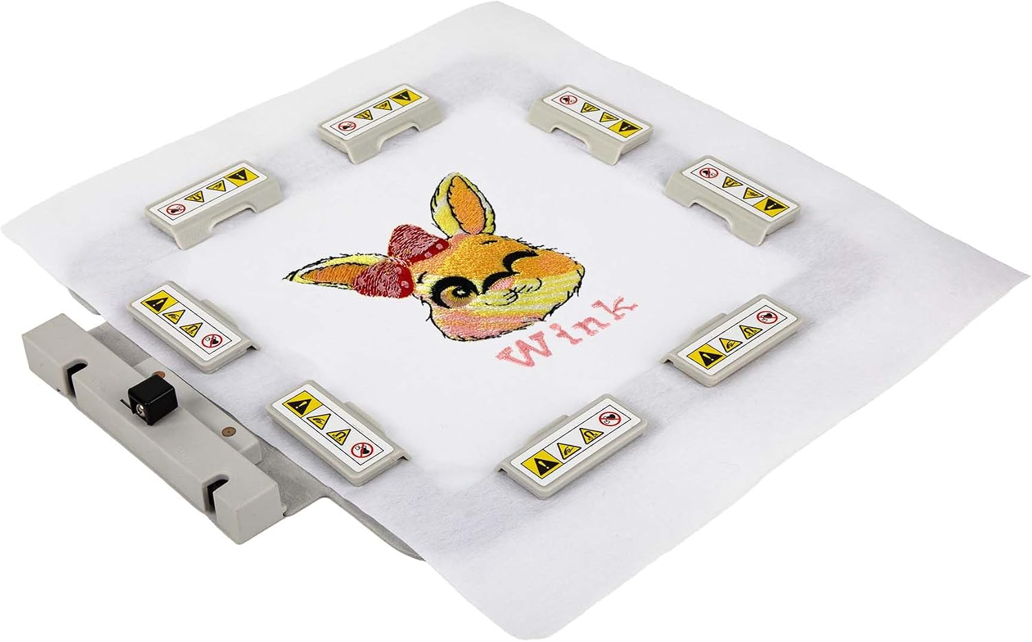 Brewland Magnetic Embroidery Hoop for Janome MC 550E 500E 400E Elna Expressive 830 830L Embroidery Machine, 5.5x5.5inch (140x140mm)-JA414MK, Fast Hooping & Easy Adjustment