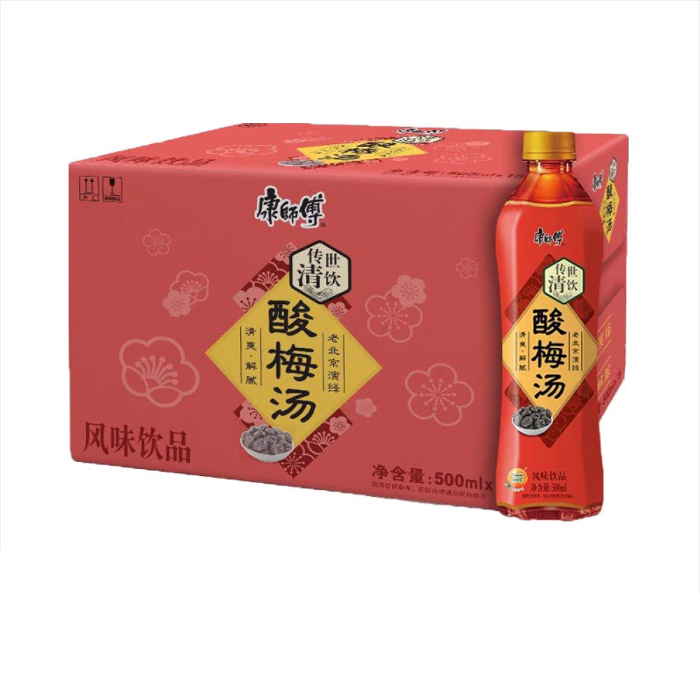 康师傅酸梅汤饮料整箱, Kang Shi Fu Plum Drink - 500mL | Case of 15