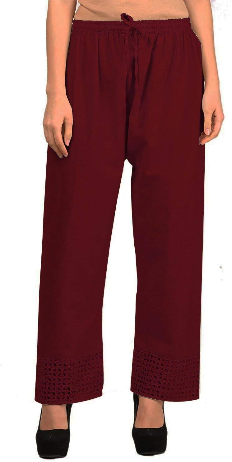 Vastraa FusionWomen's Wear Khadi Cotton Palazzo Pant