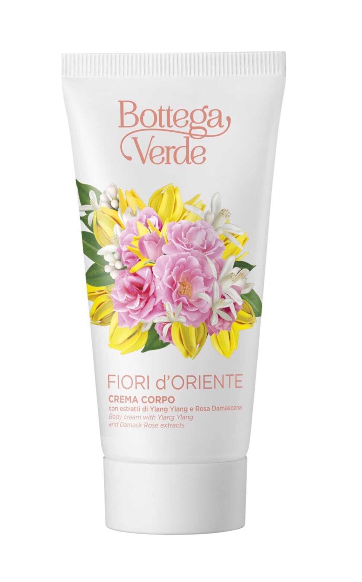 Bottega Verde - Cofanetto Regalo Fiori d’Oriente, Bagnodoccia 100 ml, Crema Corpo 100 ml e Eau de Toilette 10 ml, Fragranza Ylang Ylang e Rosa Damascena, Idea Regalo