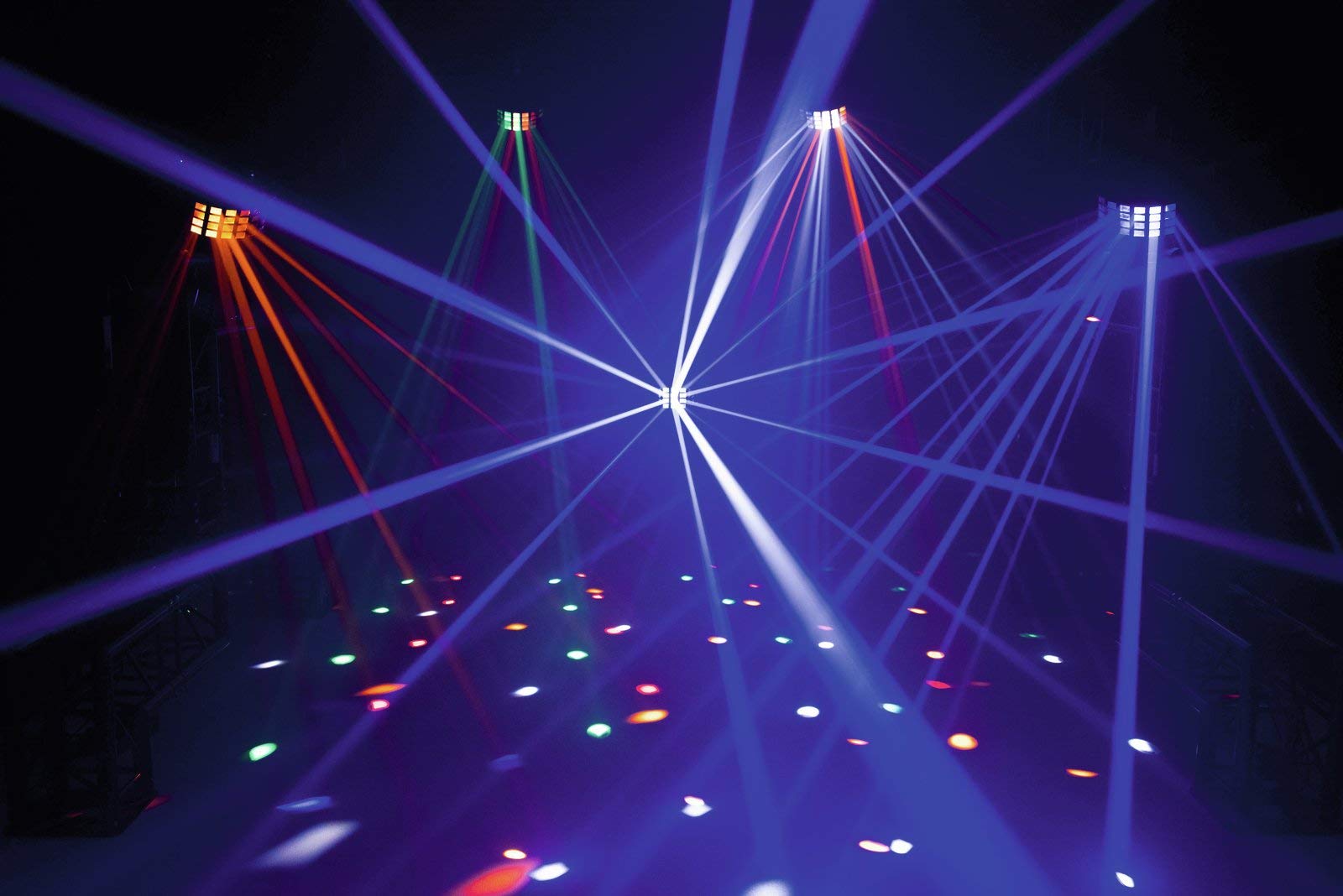 EUROLITE LED D-2000 Strahleneffekt | Extrem lichtstarker Derby mit 5 x 10-W-LED in R,G,B,A,W