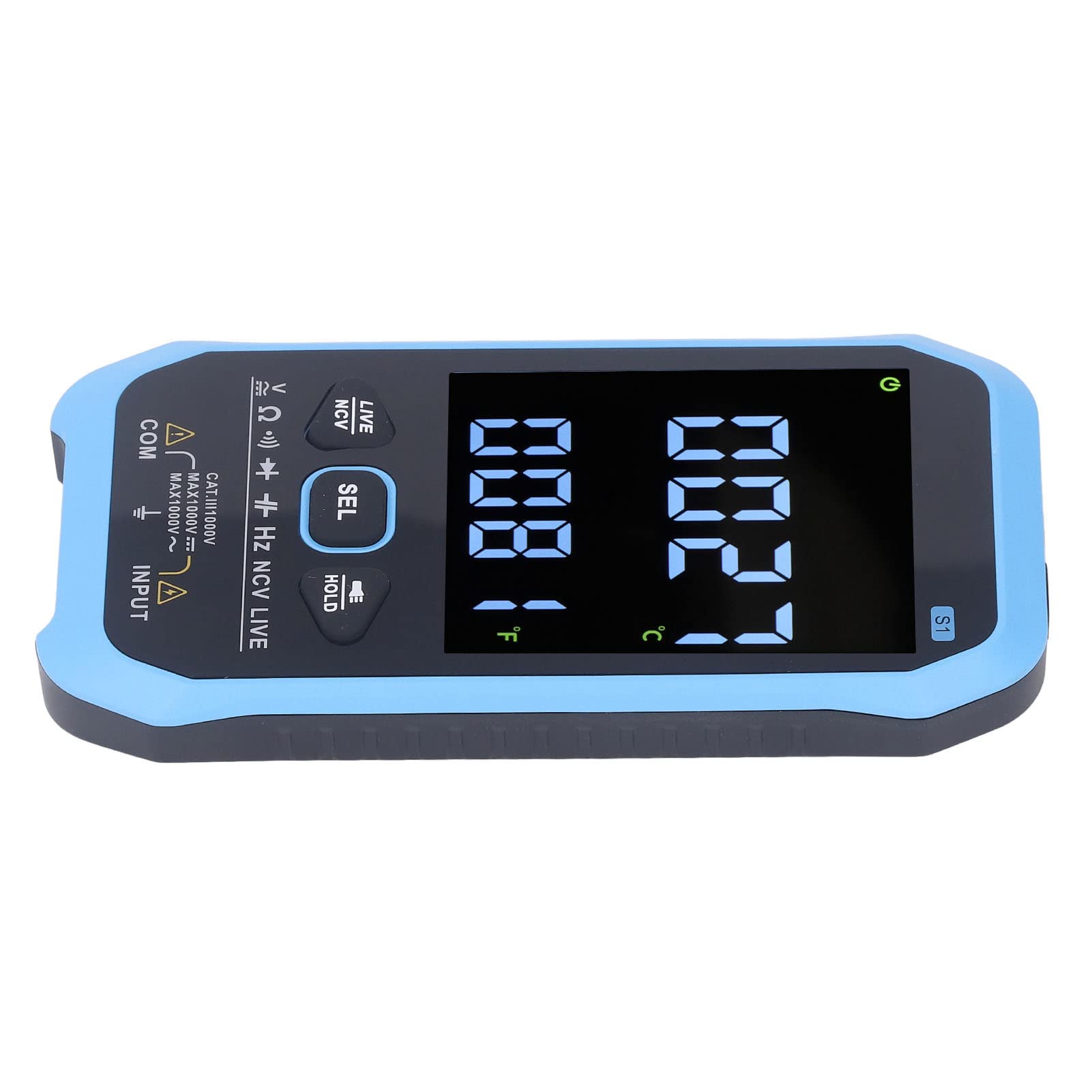 Tester di Temperatura Multimetro Digitale LCD della continuità di Tensione CA/CC Batteria Integrata Ad Alta Precisione