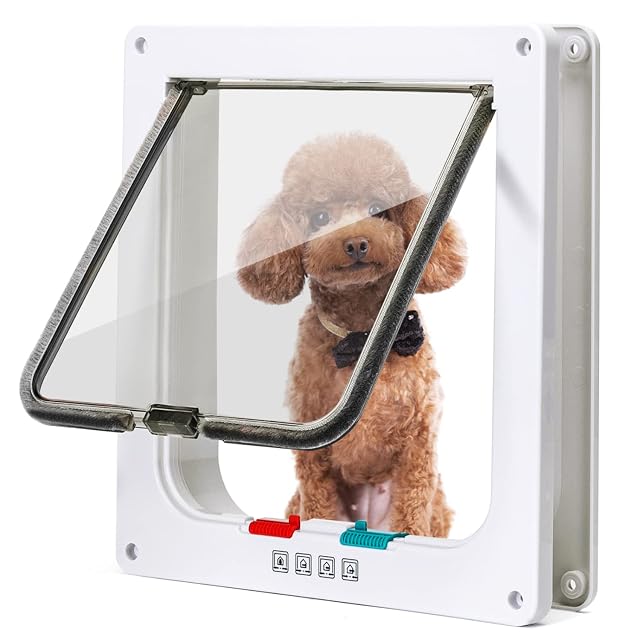 Nobleza - Gatera para Gato, Puerta para Gato con Cierre Magnético de 4 vías, Puerta para Mascotas para Gatos…