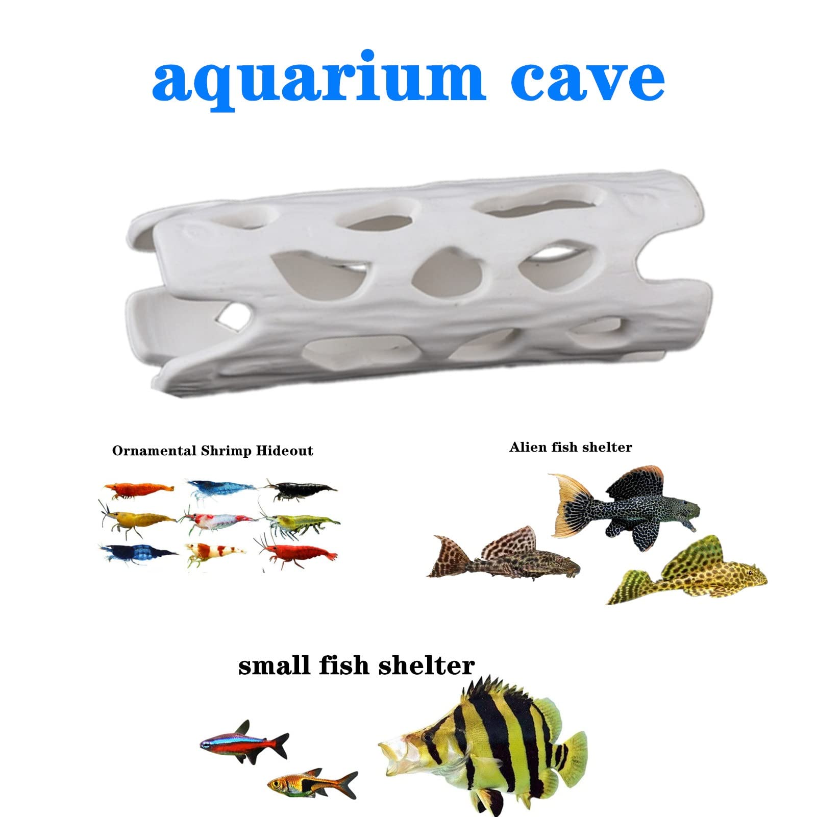 Aquarium Keramik Keramik Wasserhöhle Aquarium Höhle Keramik Versteck Habitat Hütte Höhle Zucht Topf Loch