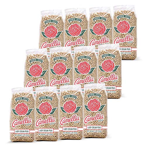 Camellia Brand Dried Lady Cream Peas, 1 Pound (Pack of 12)