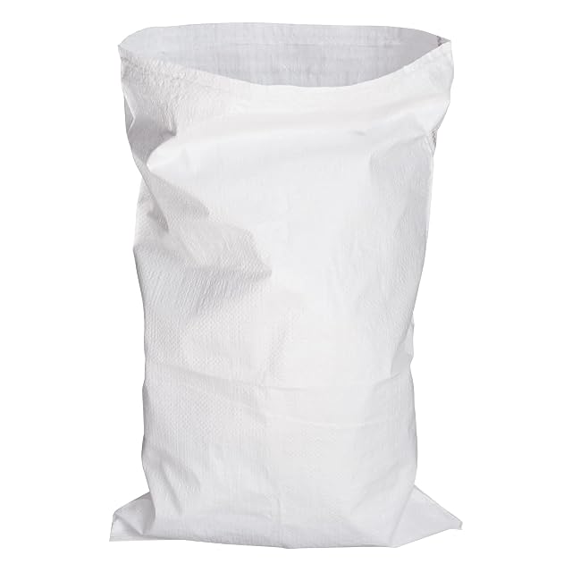 SKIRCO (10 szt.) białe worki tkane PP 40 x 60 cm, worek do budowania gruzu, do usuwania odpadów